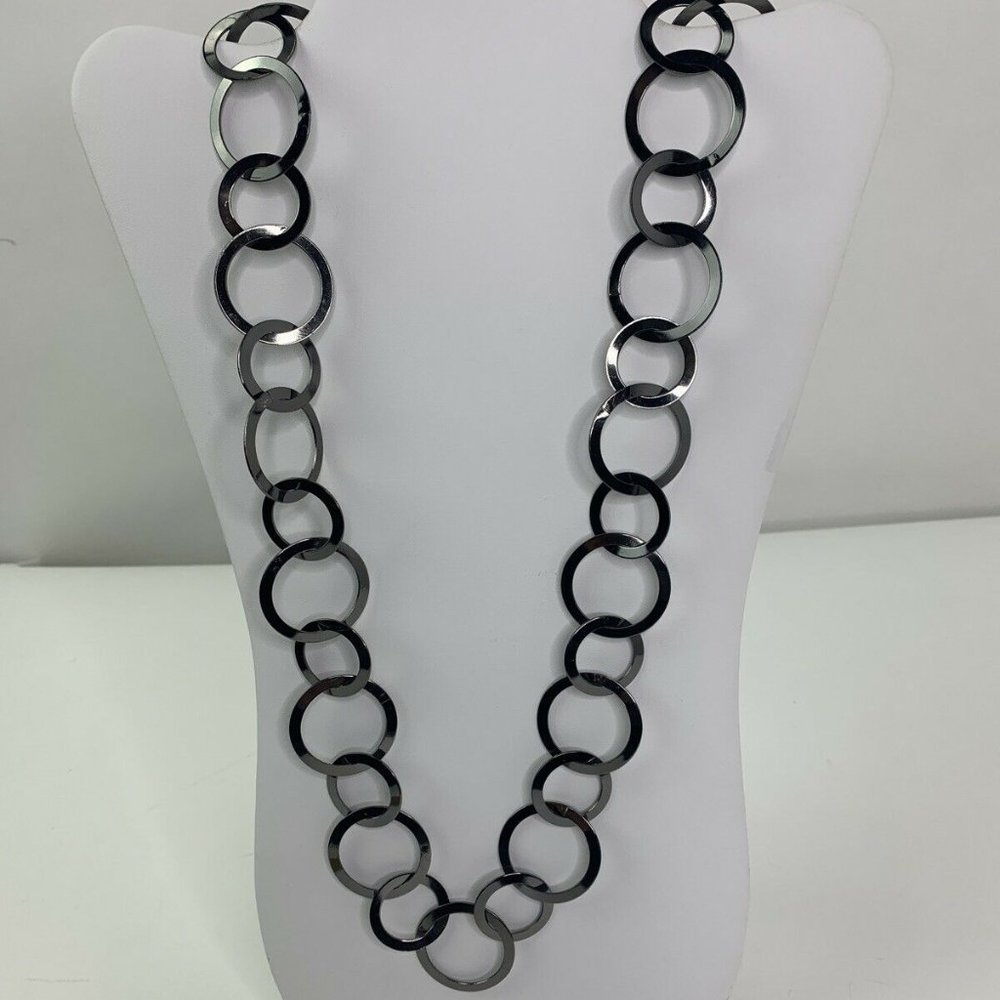 Apt 9 Chain Long Link Interlocking Discs Necklace - Picture 1 of 6